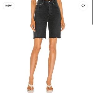 AGOLDE 90's Pinch Waist Straight Leg Denim Shorts